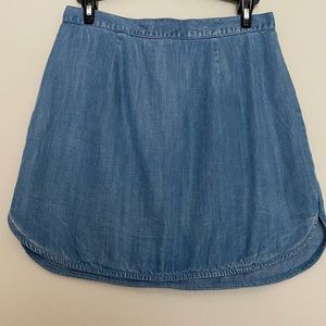 Blue Soft Jean Skirt